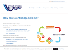 Tablet Screenshot of event-bridge.com